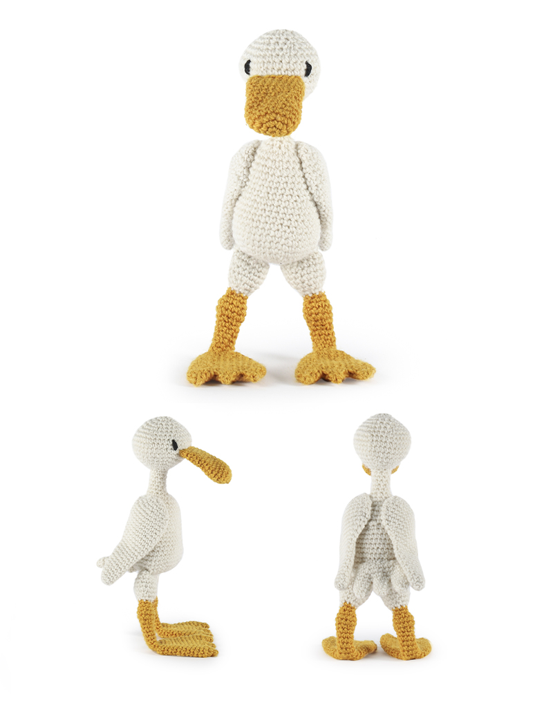toft ed's animal geraldine the duck amigurumi crochet